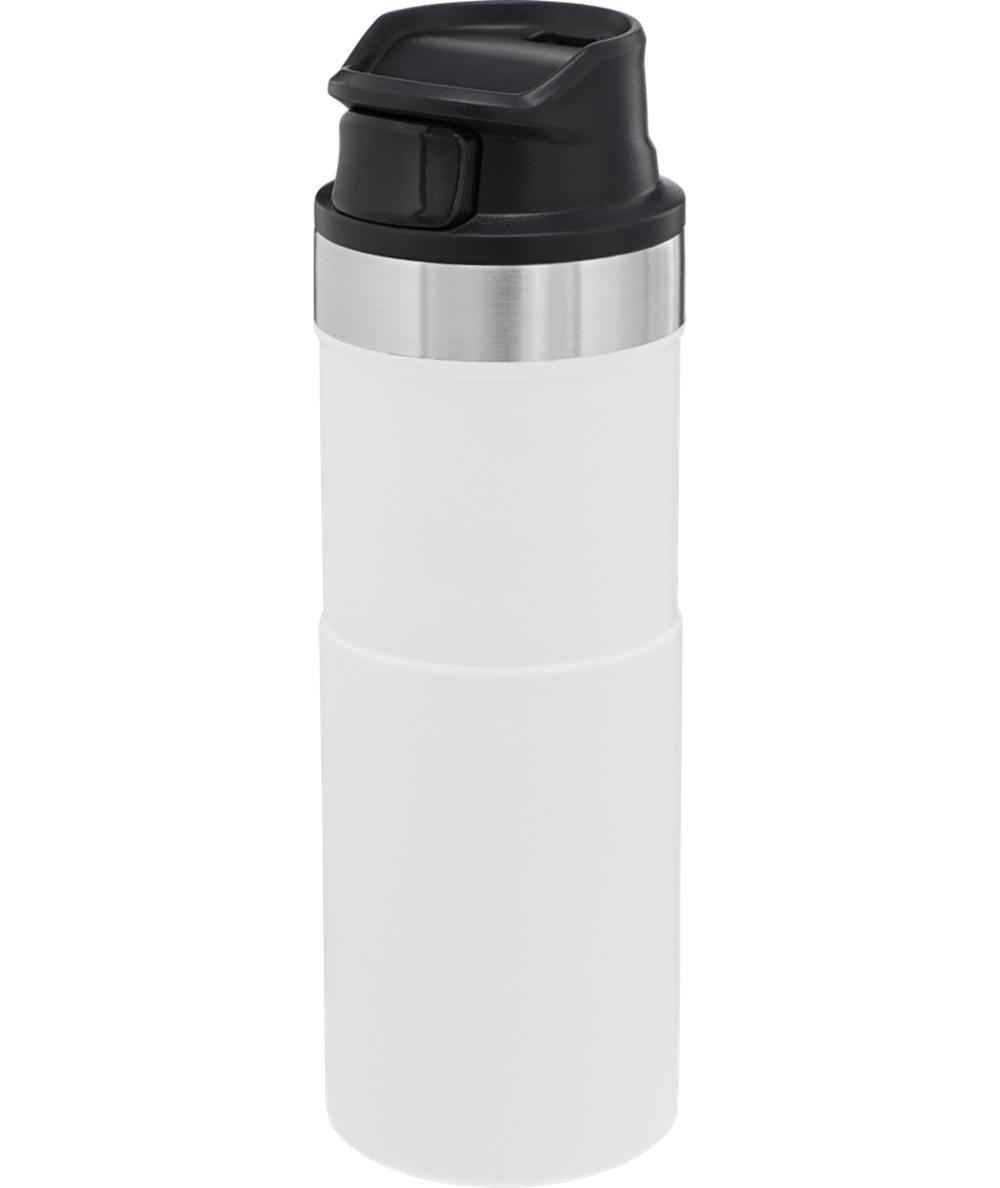 White Stanley Classic Trigger Action Travel Insulated Coffee Tumbler | 16 OZ Mugs | 41035OQMS