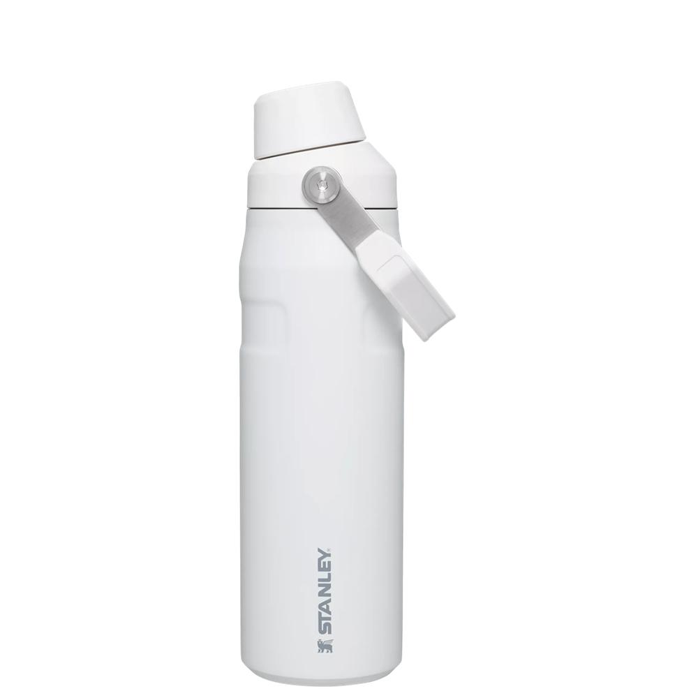 White Stanley IceFlow Insulated Bottle with Fast Flow Lid | 24 OZ Water Bottles | 02539PZXO