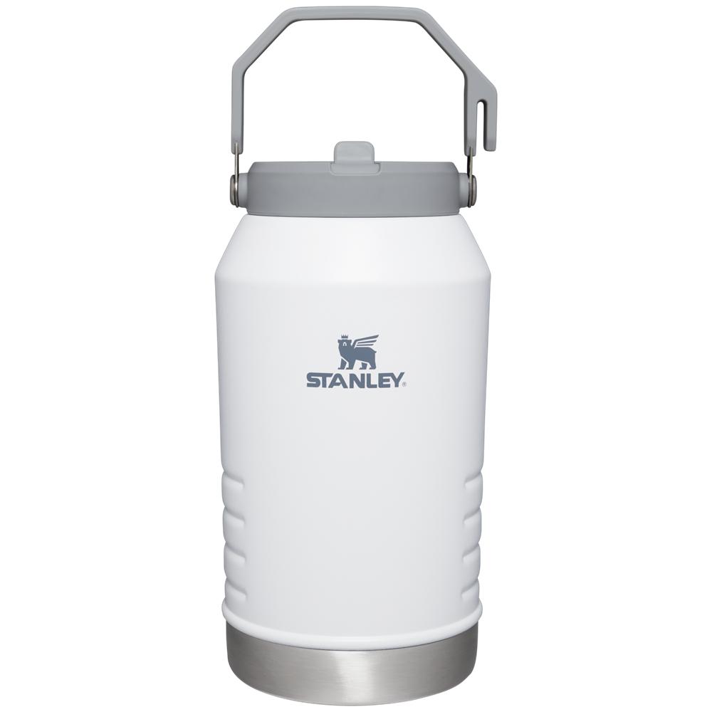 White Stanley The IceFlow Flip Straw Jug | 96 OZ | Insulated Water Jug Water Bottles | 26490BROM