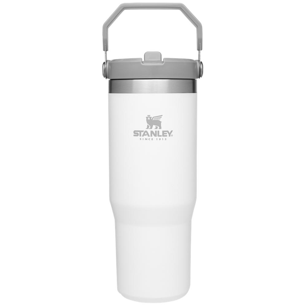 White Stanley The IceFlow Flip Straw | 30 OZ | Insulated Water Tumbler | 06138YOEV