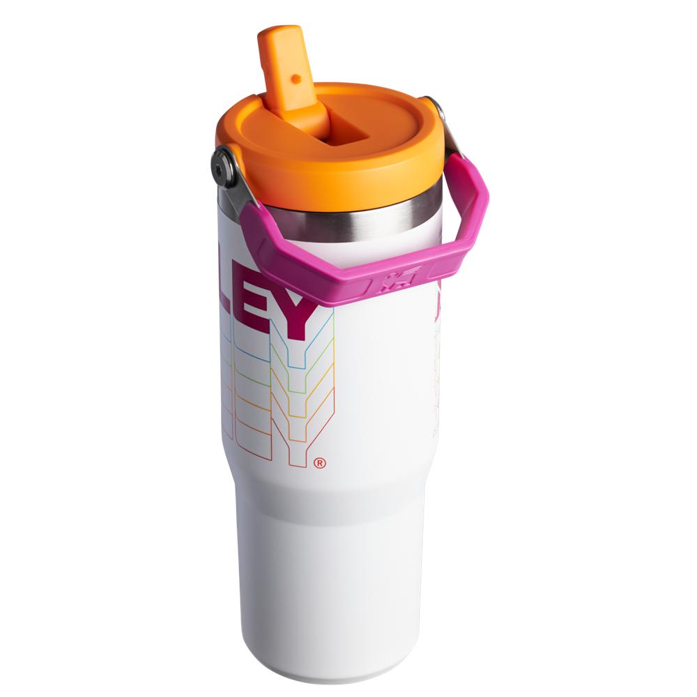 White Stanley The Reverb IceFlow™ Flip Straw Tumbler I 30 OZ Water Bottles | 60498IRGV