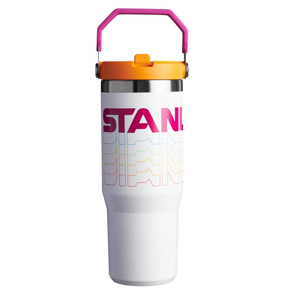 White Stanley The Reverb IceFlow™ Flip Straw Tumbler I 30 OZ Water Bottles | 60498IRGV